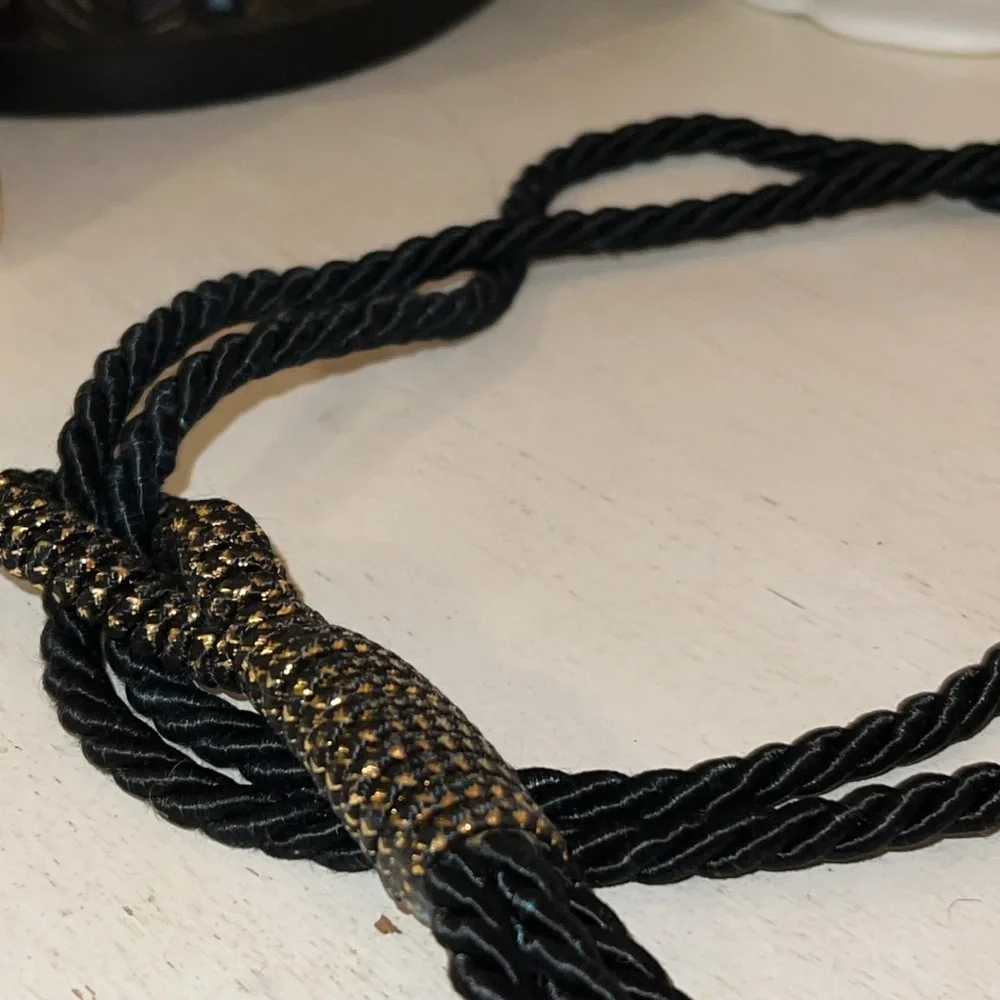 Handmade OOAK 90’s Vintage Brass & Copper buckle & braided belt